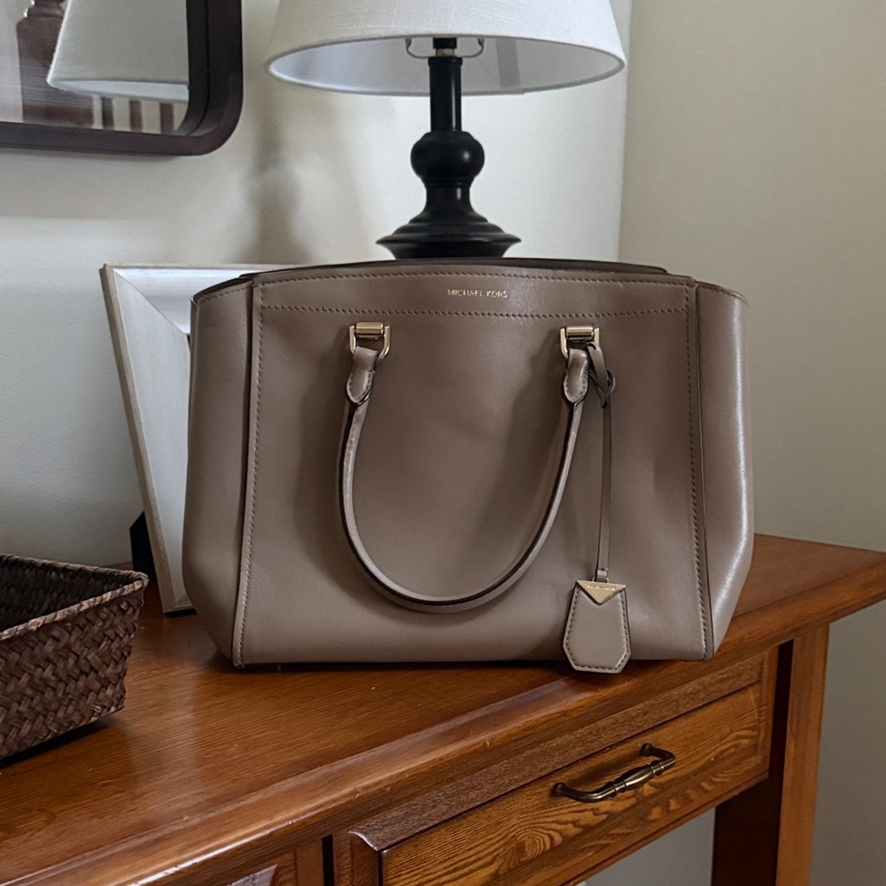 Michael Kors Tan Leather Satchel